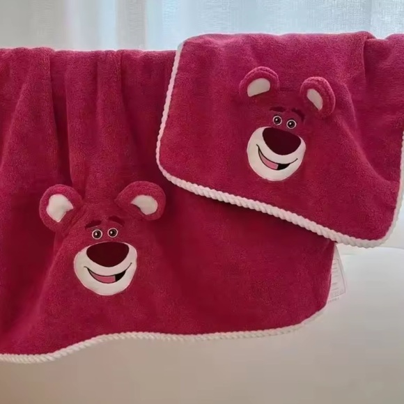 Disney Other - Disney Toy Story Lots-o'-Huggin' Bear Pink Quick Dry Towel Set